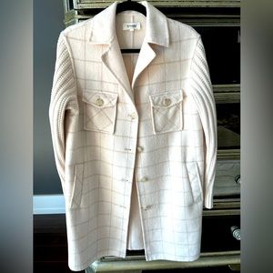 Splendid XS Mixed-Knit Sweater Coat